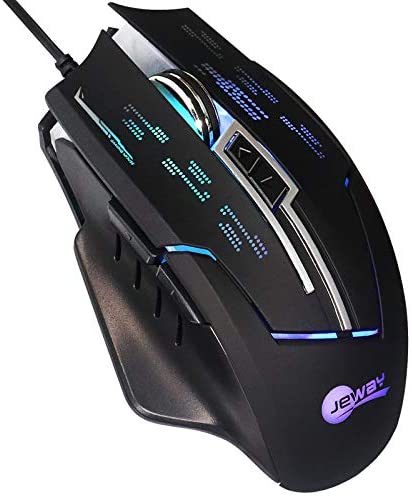 Computer Gaming Mouse Wired , 7 Buttons RGB USB Optical Sensor High Performance Gaming Mice for Office and Home, Compatible with Laptop, PC, Desktop, Windows 7/8/10/Xp, Vista Linux and Mac