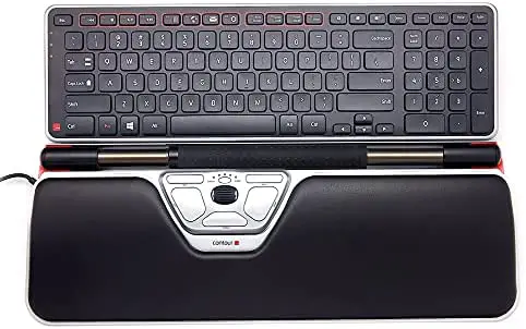 Contour Design Ultimate Workstation Plus Wired – Includes RollerMouse Plus & Balance Keyboard – Wired Ergonomic Keyboard and Mouse Combo – Compatible with Mac & PC Computers