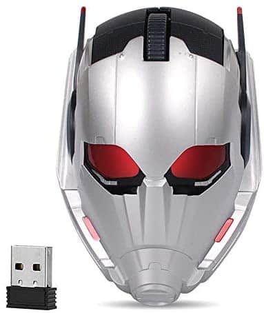 Cool Wireless Mouse Iron Man Black Panther Star Lord Ant Man Tree Man Gaming Mice with USB Unifying Receiver 1200 DPI for PC and Laptops (ant Man)