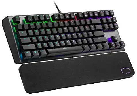 Cooler Master CK530 V2 Tenkeyless Gaming Mechanical Keyboard Red Switch with RGB Backlighting, On-The-Fly Controls, and Aluminum Top Plate (CK-530-GKTR1-US)