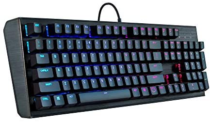 Cooler Master CK552 Gaming Mechanical Keyboard with Gateron Red Switch with RGB Back Lighting – Pure Black, Full