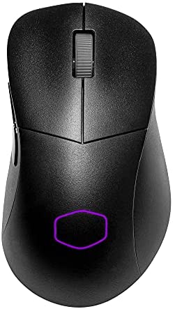 Cooler Master MM731 Black Gaming Mouse with Adjustable 19,000 DPI, 2.4GHz and Bluetooth Wireless, PTFE Feet, RGB Lighting and MasterPlus+ Software