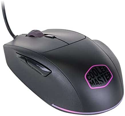Cooler Master SGM-2007-KLON1 MasterMouse MM520 Claw Grip Gaming Mouse, 7 Buttons, RGB LED 3 Zone Light, On-The-Fly DPI 12000, Lag-Free