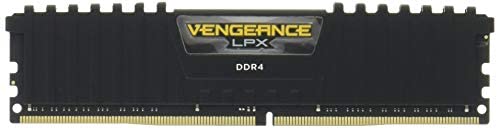 Corsair CMK32GX4M2A2666C16 Vengeance LPX 32GB (2x16GB) DDR4 DRAM 2666MHz (PC4-21300) C16 Memory Kit – Black