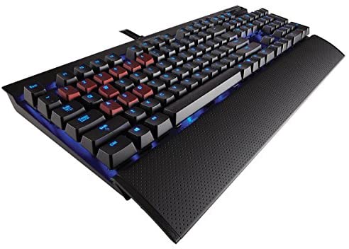 Corsair Gaming K70 Mechanical Keyboard, Backlit Blue LED, Cherry MX Red