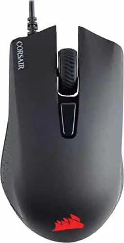 Corsair Harpoon PRO RGB, FPS/MOBA Optical Gaming Mouse (12000 DPI Optical Sensor, Lightweight, 6 Programmable Buttons, RGB Multi-Colour Backlighting) – Black