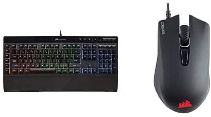 Corsair K55 RGB Gaming Keyboard + Corsair Harpoon PRO – RGB Gaming Mouse