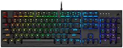 Corsair K60 RGB Pro Low Profile Mechanical Gaming Keyboard – Cherry MX Low Profile Speed Mechanical Keyswitches – Slim and Streamlined Durable Aluminum Frame – Customizable Per-Key RGB Backlighting