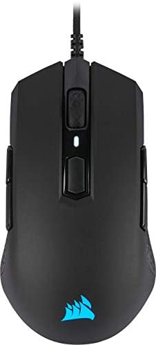 Corsair M55 RGB PRO, Ambidextrous Multi-Grip Optical Gaming Mouse (12400 DPI Optical Sensor, Lightweight, 8 Programmable Buttons, RGB Multi-Colour Backlighting) – Black
