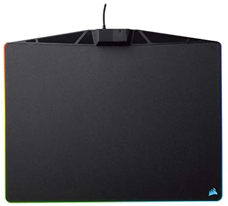 Corsair MM800 Polaris RGB Mouse Pad – 15 RGB LED Zones – USB Pass Through – High-Performance Mouse Pad Optimized for Gaming Sensors, Black