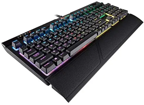 Corsair Strafe RGB MK.2 Mechanical Gaming Keyboard, Backlit RGB LED, Cherry MX Silent (Renewed)