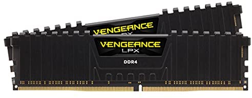 Corsair Vengeance LPX 16GB (2 X 8GB) DDR4 3600 MHz (PC4-28800) C18 1.35V Desktop Memory – Black (CMK16GX4M2D3600C18)