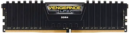 Corsair Vengeance LPX 16GB (2x8GB) DDR4 DRAM 2400MHz C16 Desktop Memory Kit – Black (CMK16GX4M2A2400C16), Vengeance LPX Black, 16GB (2 x 8GB)