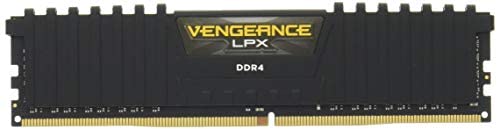 Corsair Vengeance LPX 8GB (1 x 8GB) DDR4 DRAM 2400MHz C16 (PC4-19200) Memory Kit – , Vengeance LPX Black