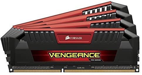 Corsair Vengeance Pro 32GB (4x8GB) DDR3 1600 MHz (PC3 12800) Desktop, Red 1.5V