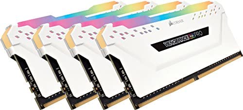 Corsair Vengeance RGB Pro 32GB (4x8GB) DDR4 3600MHz C18 LED Desktop Memory – White
