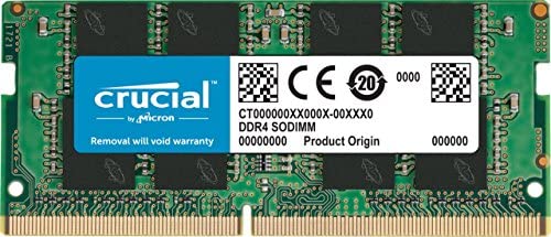 Crucial 8GB Single DDR4 2400 MT/S (PC4-19200) SR x8 SODIMM 260-Pin Memory – CT8G4SFS824A