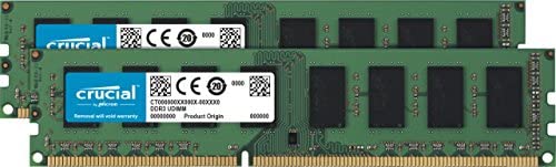 Crucial RAM 8GB Kit (2x4GB) DDR3 1600 MHz CL11 Desktop Memory CT2K51264BD160B