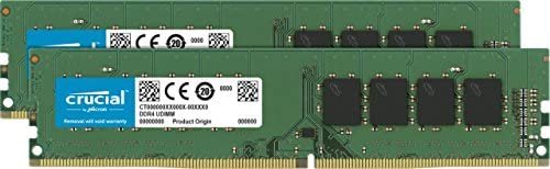 Crucial RAM 8GB Kit (2x4GB) DDR4 2400 MHz CL17 Desktop Memory CT2K4G4DFS824A Green/Black