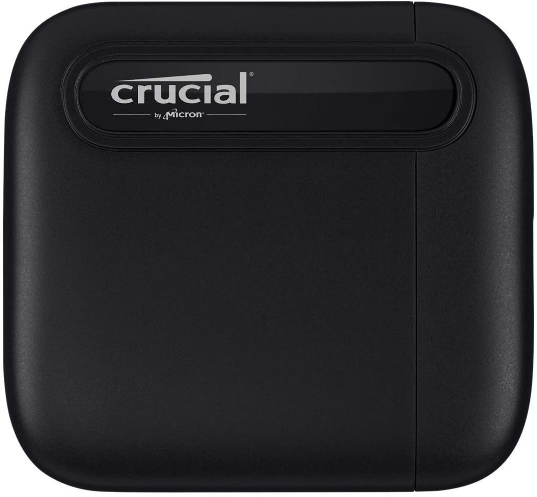 Crucial X6 2TB Portable SSD – Up to 540MB/s – USB 3.2 – External Solid State Drive, USB-C – CT2000X6SSD9