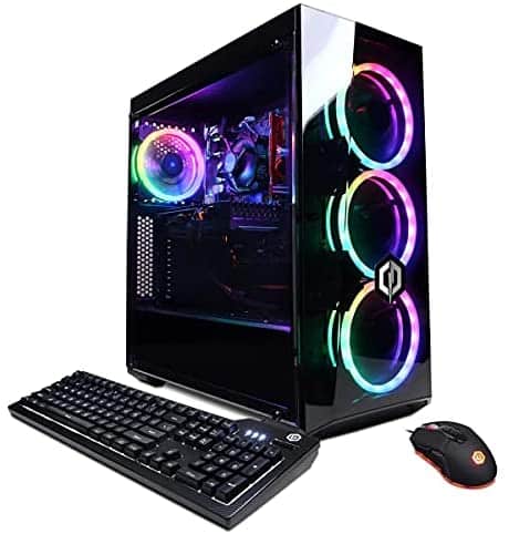 CyberpowerPC Gamer Master Gaming Desktop Computer, AMD Ryzen 3 3100 3.6GHz, 8GB RAM, 240GB SSD + 2TB HDD, AMD Radeon RX 550 2GB, Windows 10 Home