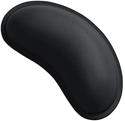 DAPESUOM Mouse Wrist Rest, Ergonomic Memory Foam Mouse Wrist Support, Leather Hand Rest Pad Cushion for Gaming, Office, Computer, Laptop, Wireless Mouse, Men, Women, Pain Relief & Easy Typing,Black