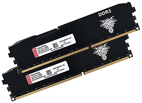 DDR3 2X4GB (8GB kit) 1600MHz UDIMM RAM (PC3-12800) CL11 240 Pins 1.5V Non-ECC Unbuffered Desktop Memory
