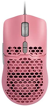 DELUX 67G (2.36oz) Lightweight Gaming Mouse with PMW3389 Sensor, 50 to 16000CPI, Paracord Cable, Ormon Switch, RGB Backlit, 7 Programmable Buttons and On-Board Pro Software (M700BU(Pink))
