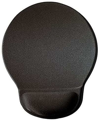 DURABLE Ergonomic Gaming Office Mouse Pad, Comfortable Gel Wrist Support, Black (574858)