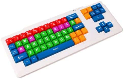 DURAGADGET Large Colourful Childrens/Special Needs/Sight impaired PC Keyboard PS2/USB – Great for Teaching/Learning at Home (Dimensions: 470 x 180 x 15mm)