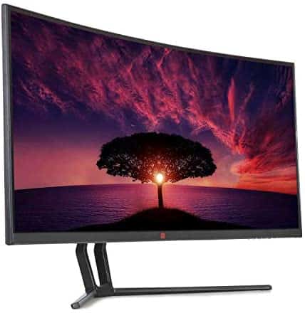 Deco Gear 35″ Curved Ultrawide LED Gaming Monitor 21:9 Aspect Ratio, Crisp 2560 x 1080 Resolution, 16.7 Million Colors, 75 HZ Refresh Rate, 2000:1 Contrast Ratio, (HDMI, DVI, and DP Connections)