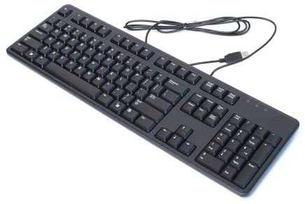 Dell 2GR91 Slim USB 104-Key Keyboard with Fold-out Feet for Select Dell Models (Black)