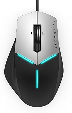 Dell Alienware AW558 Advanced Gaming Mouse, Customisable AlienFX Lighting, Input Options (9 Buttons) and Extended Grip Thumb
