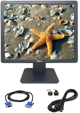 Dell E1715SC Monitor, 17 Inch LCD Monitor, 170 Degree View Angle, 75 KHz Vertical & 60 Hz Horizontal Refresh Rate, 140 MHz Video Bandwith, VGA & Display Port (Renewed)
