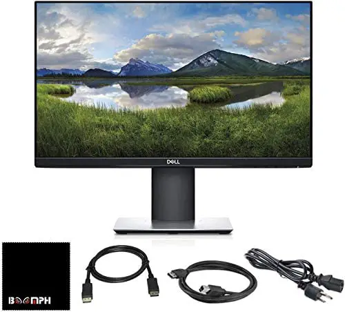 Dell P2419H 24″ 16:9 IPS Monitor with Display Port Cable and USB 3.0 Cable Monitor Bundle