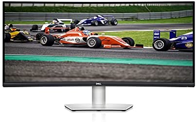 Dell S3422DW – 34-inch WQHD 21:9 Curved Monitor, 3440 x 1440 at 100Hz, 1800R, Built-in Dual 5W Speakers, 4ms Grey-to-Grey Response Time (Extreme Mode), 16.7 Million Colors, Silver (Latest Model)