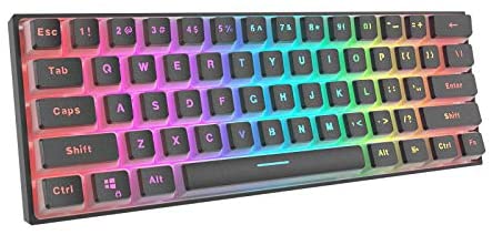 Dierya Black PBT Double Shot Pudding Keycaps, 108 Keys Mechanical Keycaps Set – OEM Profile – Compatible with 60% TKL Full-Size Stand US Layout Mechanical Gaming Keyboard (Keycaps Only)