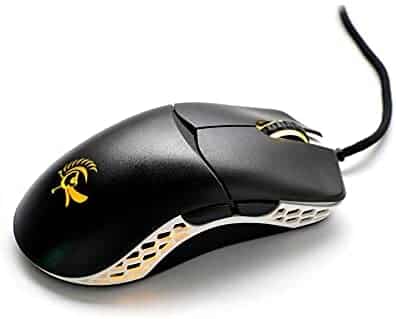 Ducky Feather RGB Lightweight Gaming Mouse 3389 Sensor – (Black & White – Huano Blue Switches)