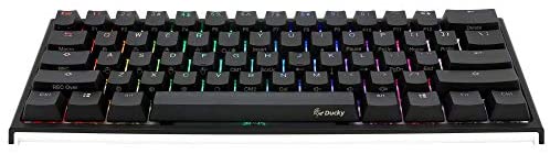 Ducky One 2 Mini Mechanical Keyboard RGB LED 60% Double Shot PBT Gaming Keyboard (Cherry MX Blue)