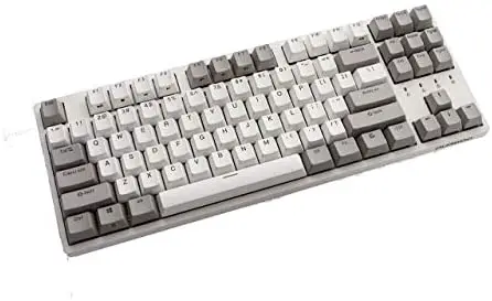 Durgod Taurus K320 TKL Mechanical Gaming Keyboard – 87 Keys – Double Shot PBT – NKRO – USB Type C (Cherry Silent Red, White)