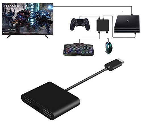 EJGAME Keyboard and Mouse Controller Adapter Converter Compatible with PS4 / Nintendo Switch/Xbox One