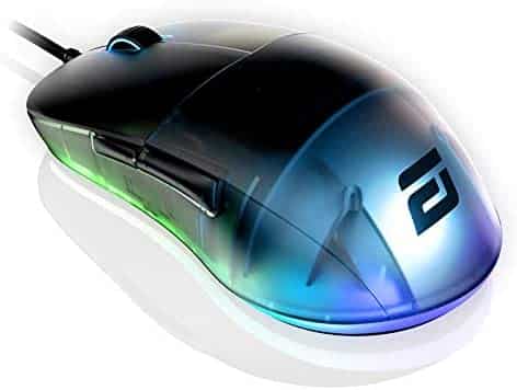 ENDGAME GEAR XM1 RGB Gaming Mouse – PMW3389 Sensor RGB Mouse Lighting 50 to 16,000 CPI Mouse with Side Buttons 60M Switches Wired Computer Mouse 2.75 oz Lightweight Gaming Mouse – Dark Frost