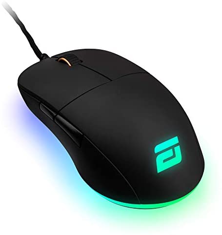 ENDGAME GEAR XM1 RGB Gaming Mouse – PMW3389 Sensor – RGB Mouse Lighting 50 to 16,000 CPI – Mouse with Side Buttons 60M Switches – Wired Computer Mouse 2.89 oz Lightweight Gaming Mouse – Black