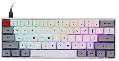 EPOMAKER GK61X 60% RGB Hot Swappable Mechanical Keyboard with Split Spacebar, Type C, Fully Programmable for Gamers