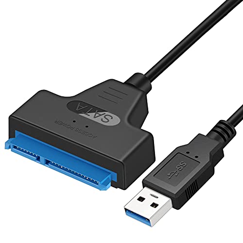 EYOOLD SATA to USB 3.0 Cable, USB to SATA III Hard Drive Adapter for 2.5 Inch SSD & HDD Data Transfer, Support UASP