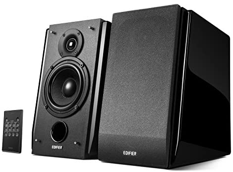 Edifier R1850DB Active Bookshelf Speakers with Bluetooth and Optical Input – 2.0 Studio Monitor Speaker – Built-in Amplifier with Subwoofer Line Out