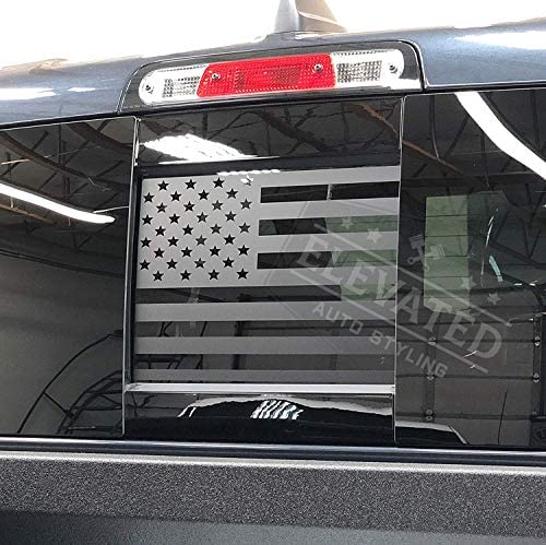 Elevated Auto Styling – Rear Middle Window American Flag Decal Fits Dodge RAM 2019+
