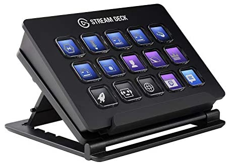 Elgato Stream Deck – Live Content Creation Controller with 15 Customizable LCD Keys, Adjustable Stand, for Windows 10 and macOS 10.13 or Late (10GAA9901)