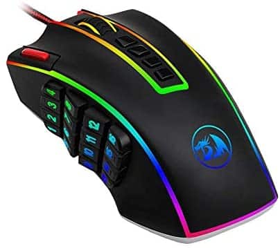 Ergonomic 24 Buttons Laser Mice 24000 DPI Programmable Computer Gaming Mouse