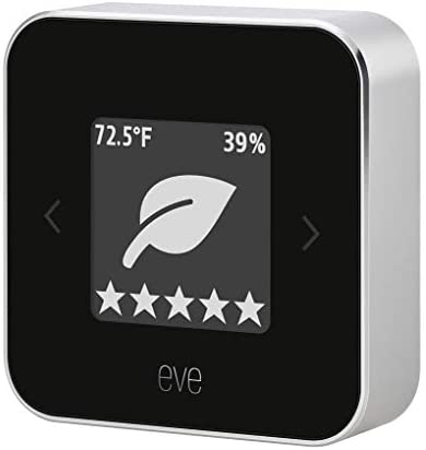 Eve Room – Apple HomeKit Smart Home Indoor Air Quality Monitor for Tracking VOC, Temperature, & Humidity
